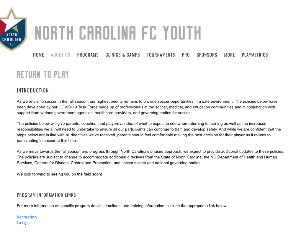 North Carolina Fc Youth