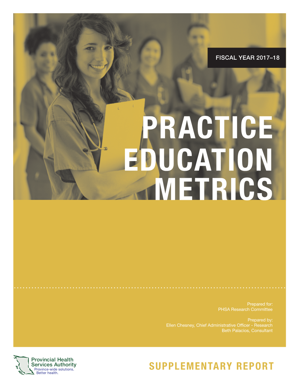 Practice Education Metrics Supplementary Report 2017/18