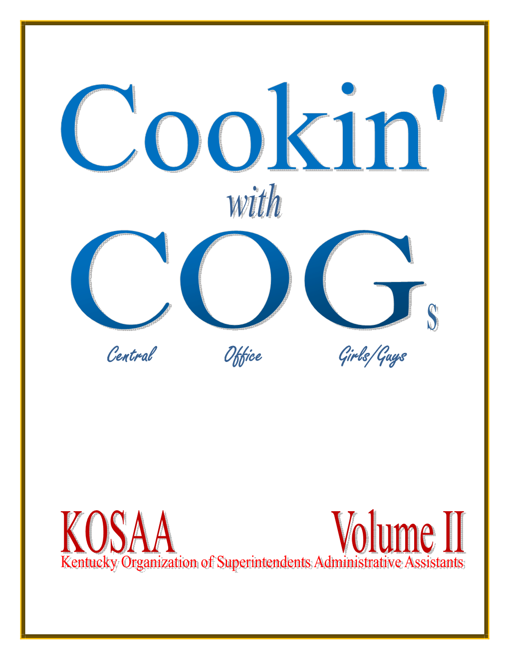 KOSAA Cookbook Volume II