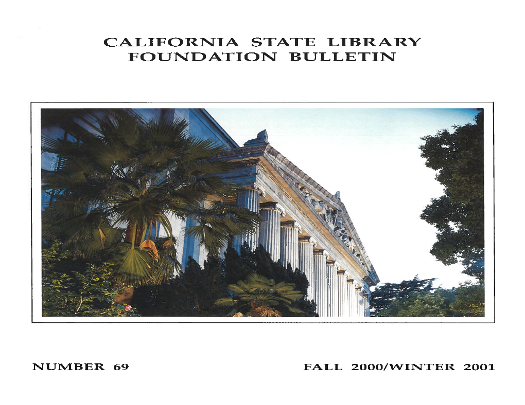 California State Library Foundation Bulletin