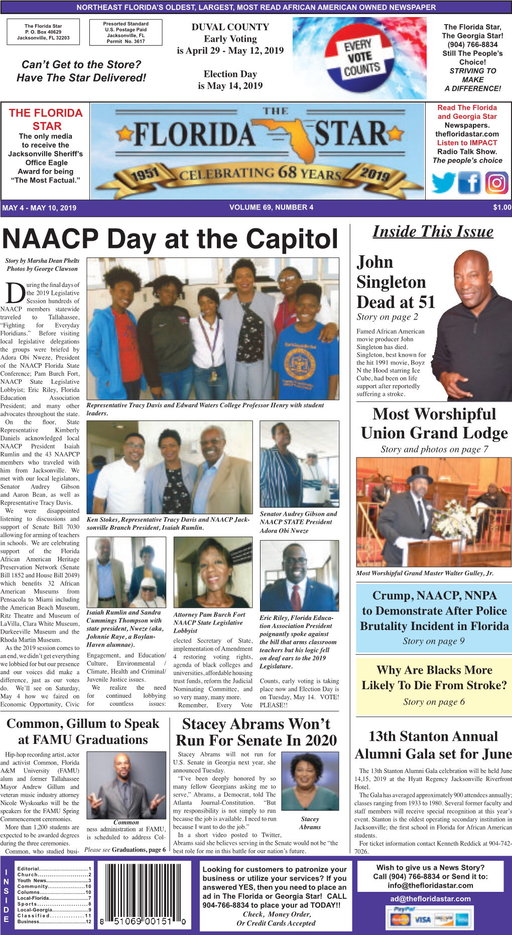 NAACP Day at the Capitol Inside This Issue Story by Marsha Dean Phelts Photos by George Clawson John