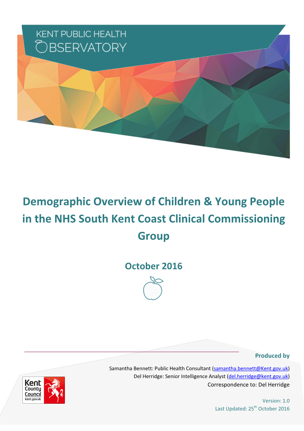 Demographic Overview of Children & Young People in the NHS South