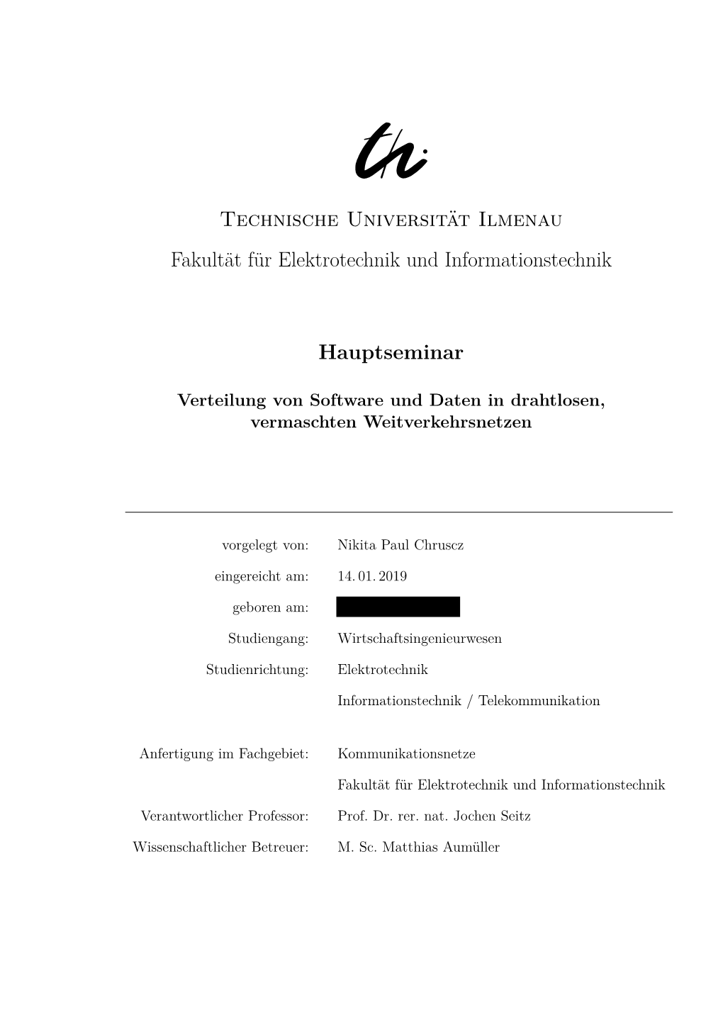 Verteilung Von Software Und Daten in Drahtlosen, Vermaschten Weitverkehrsnetzen