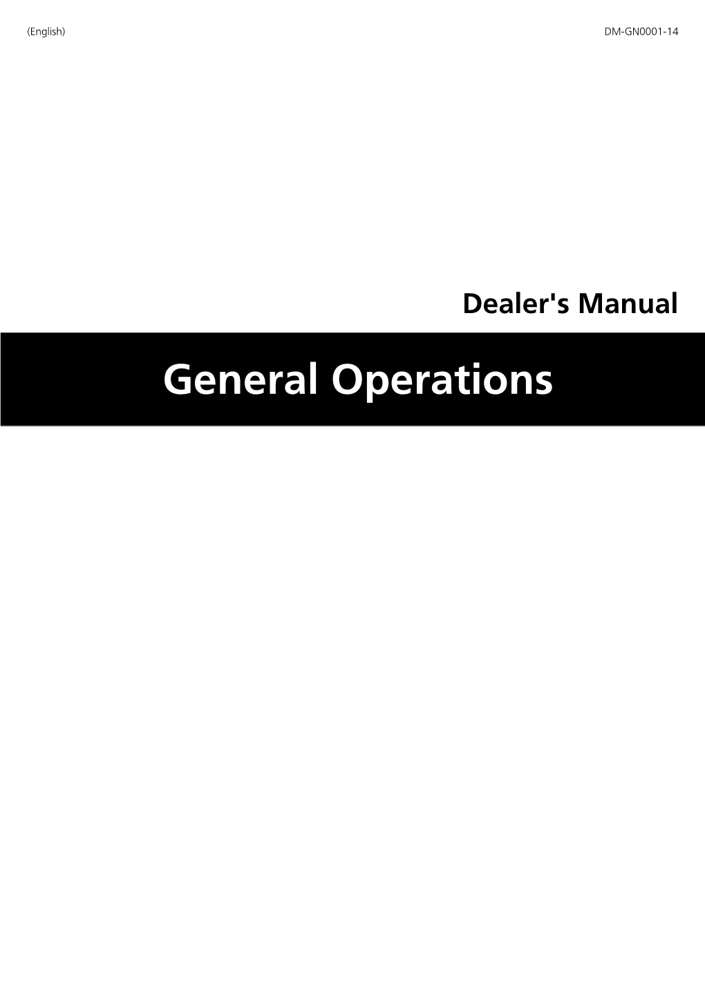 General Operations