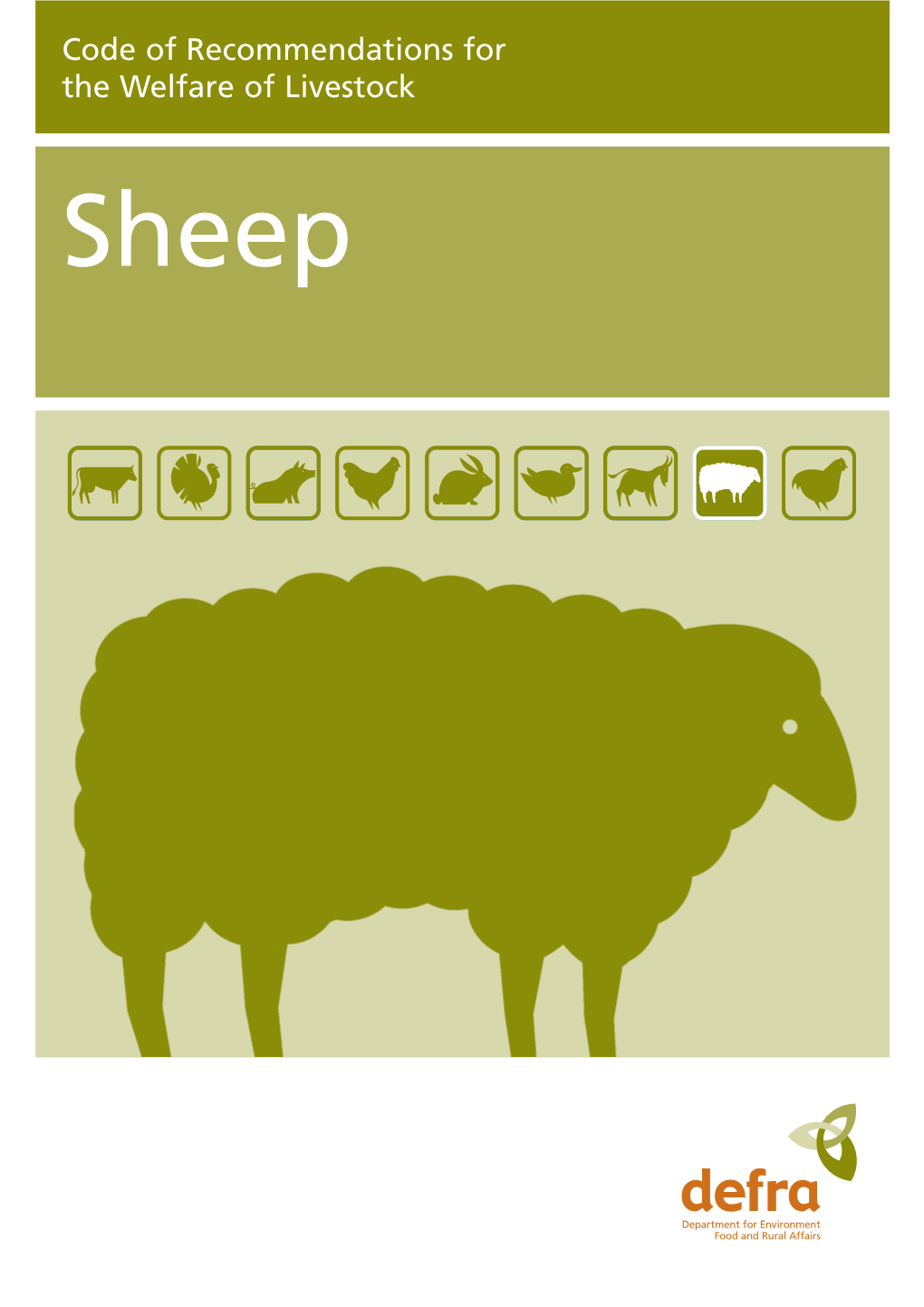 Code of Recommendations for the Welfare of Livestock Sheep Sheep CORP AW 28/10/04 07:49 Page 3