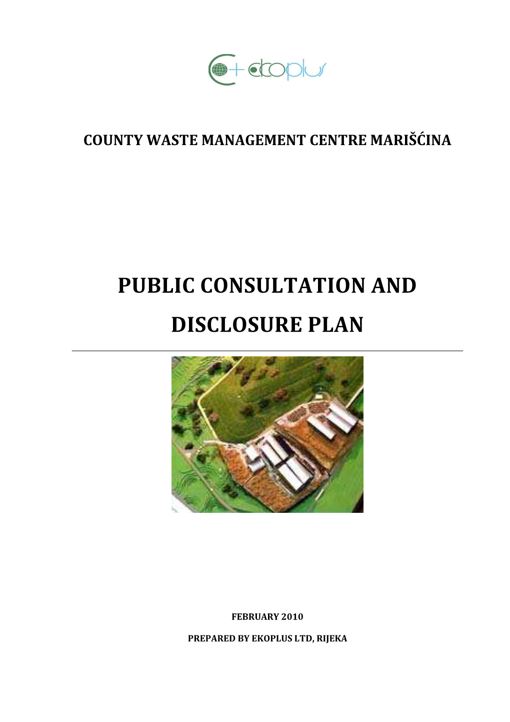 County Waste Management Centre Marišćina Public Consultation And