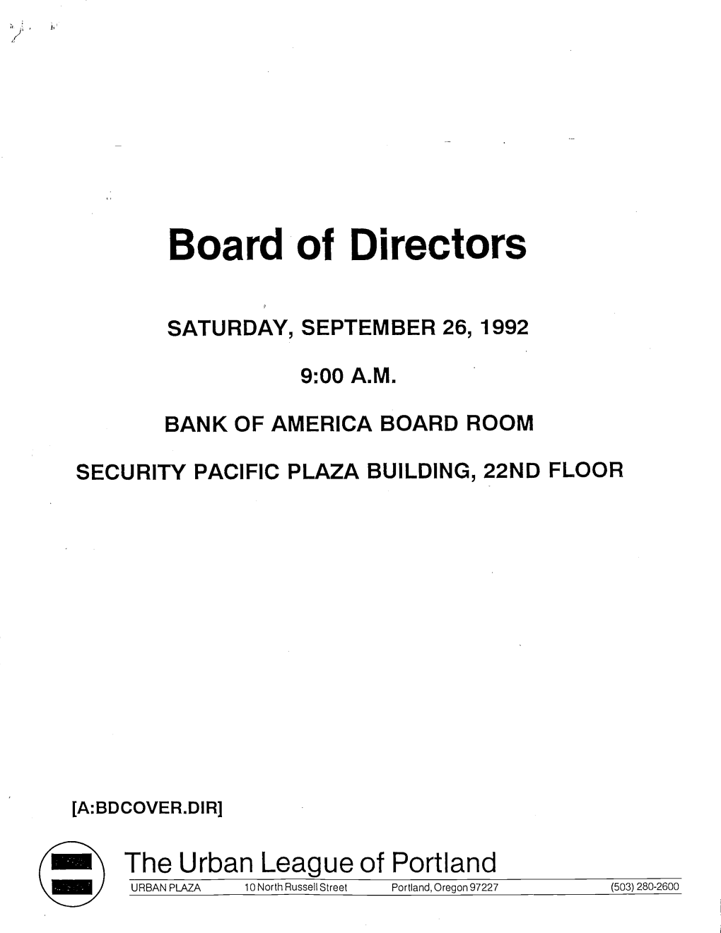 Board of Directors