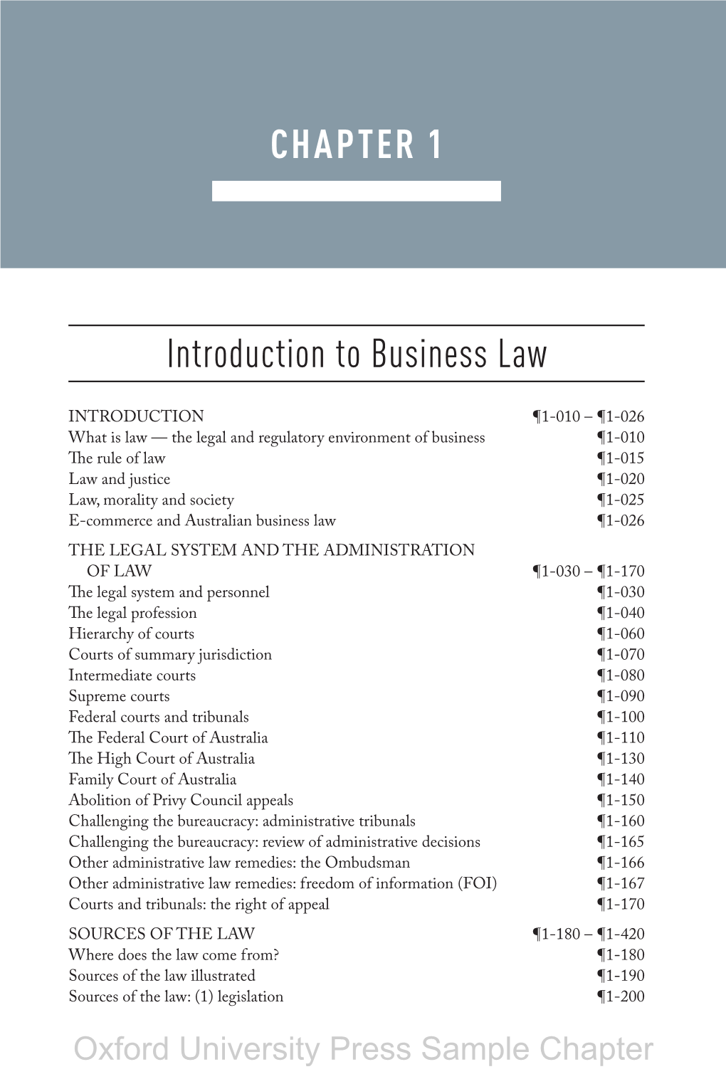 CHAPTER 1 Introduction to Business