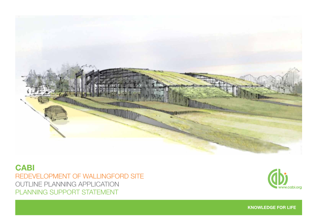 Redevelopment of Wallingford Site Outline Planning Application Planning Support Statement