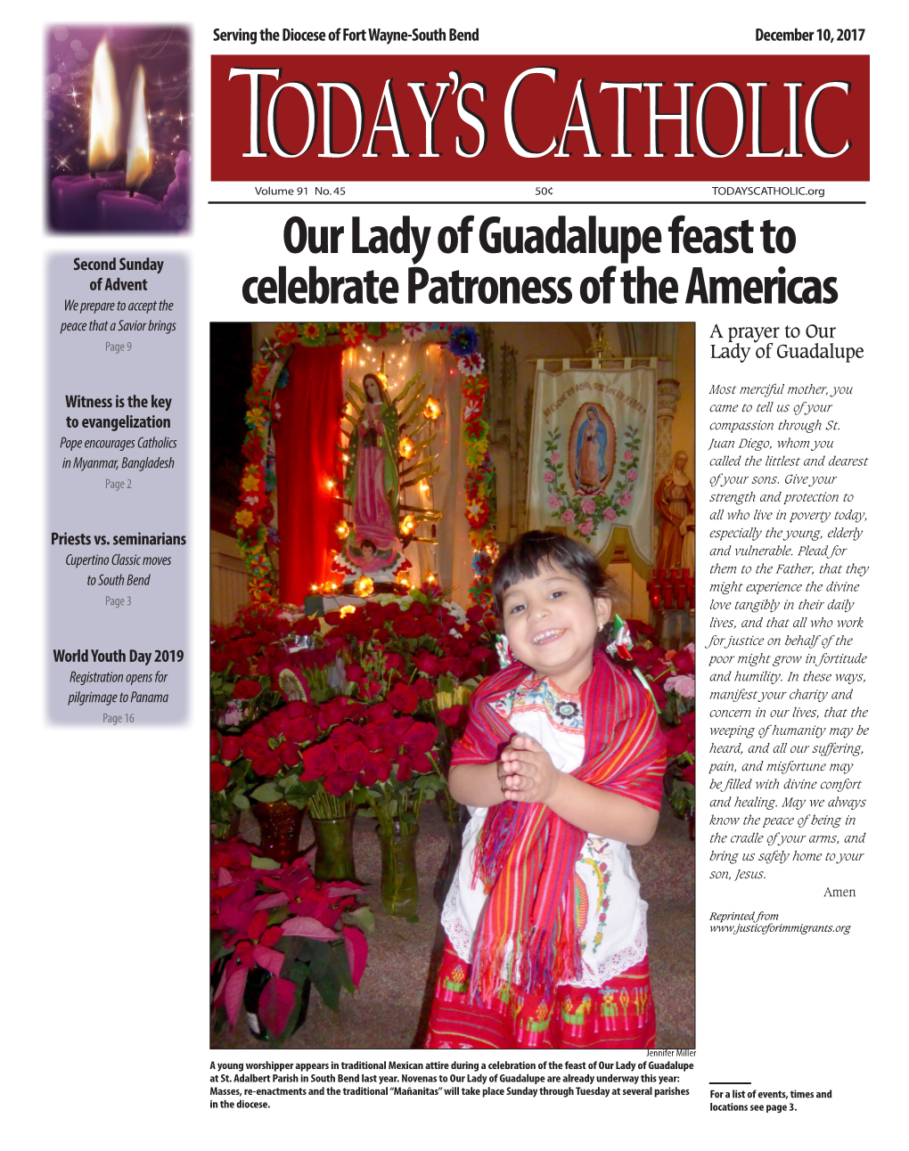 Our Lady of Guadalupe Feast to Celebrate Patroness of the Americas