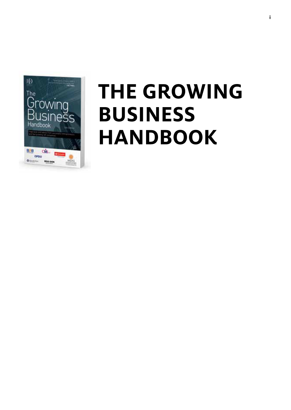 THE GROWING BUSINESS HANDBOOK Ii