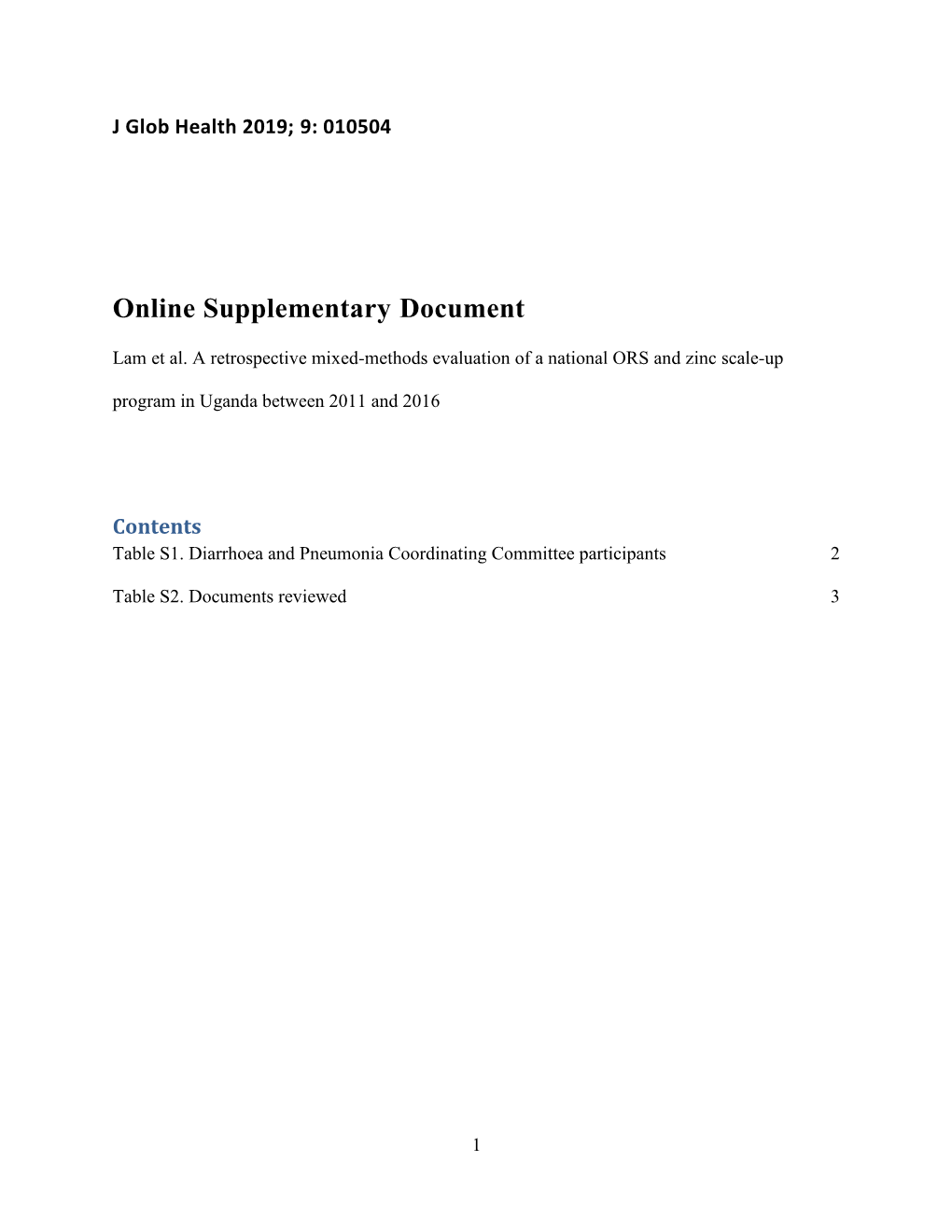 Online Supplementary Document