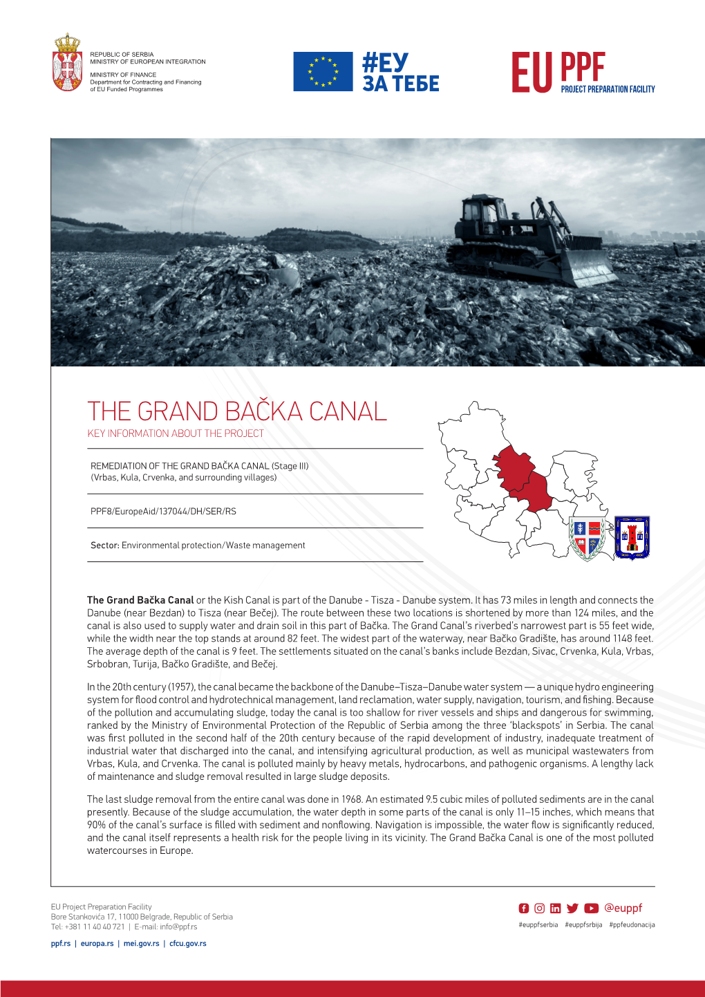 The Grand Bačka Canal Key Information About the Project