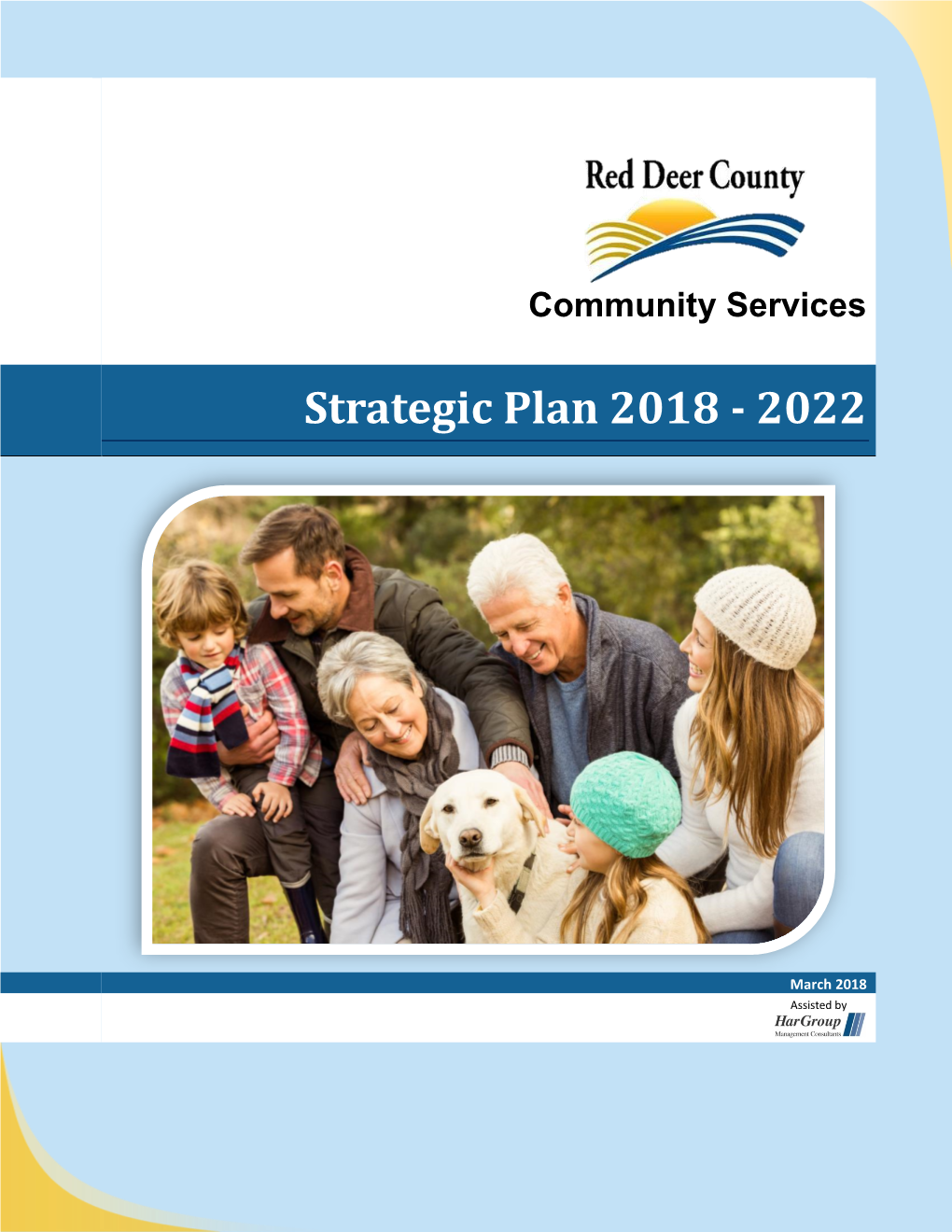 Red Deer County Community Services Strategic Plan 2018-2022