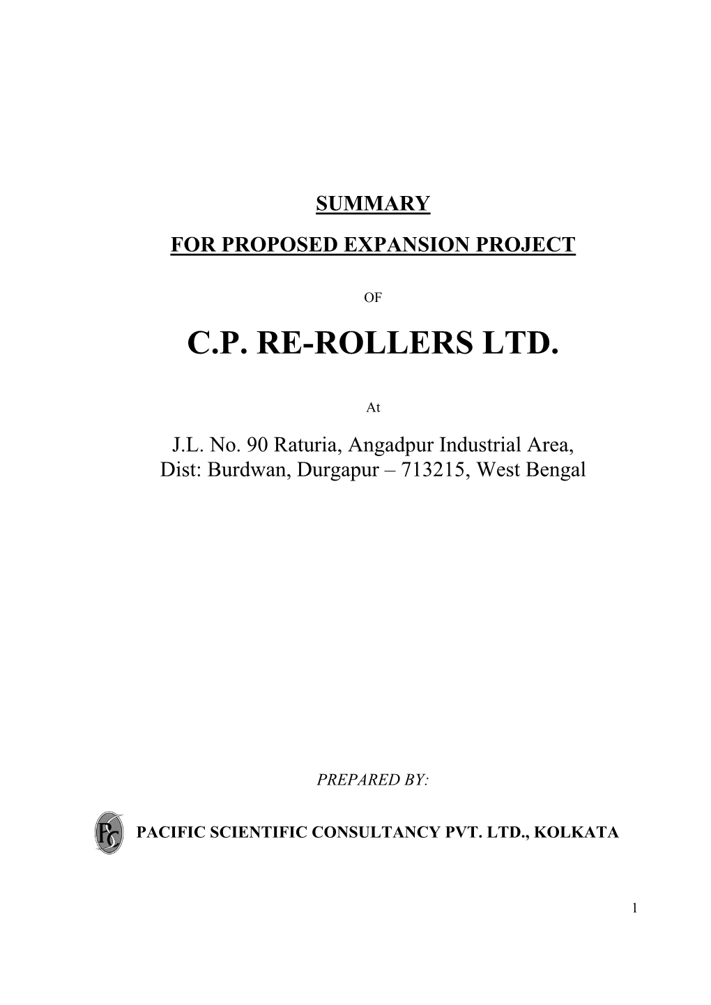 Cp Re-Rollers Ltd