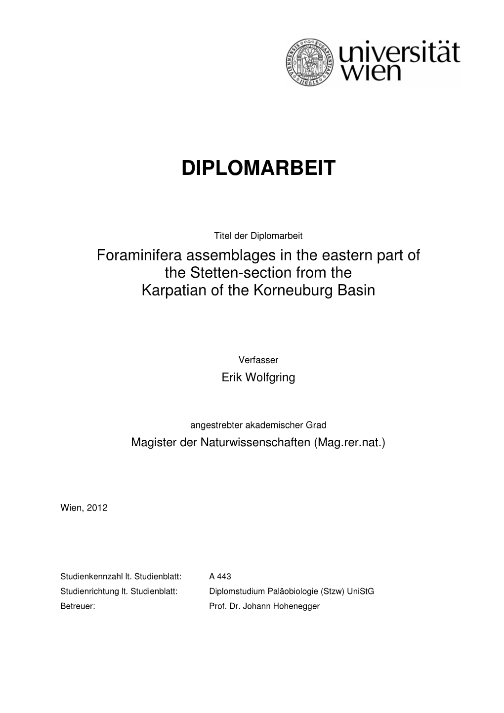 Diplomarbeit