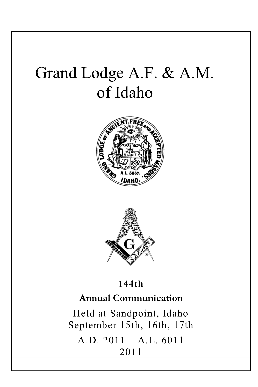 Grand Lodge A.F. & A.M. of Idaho
