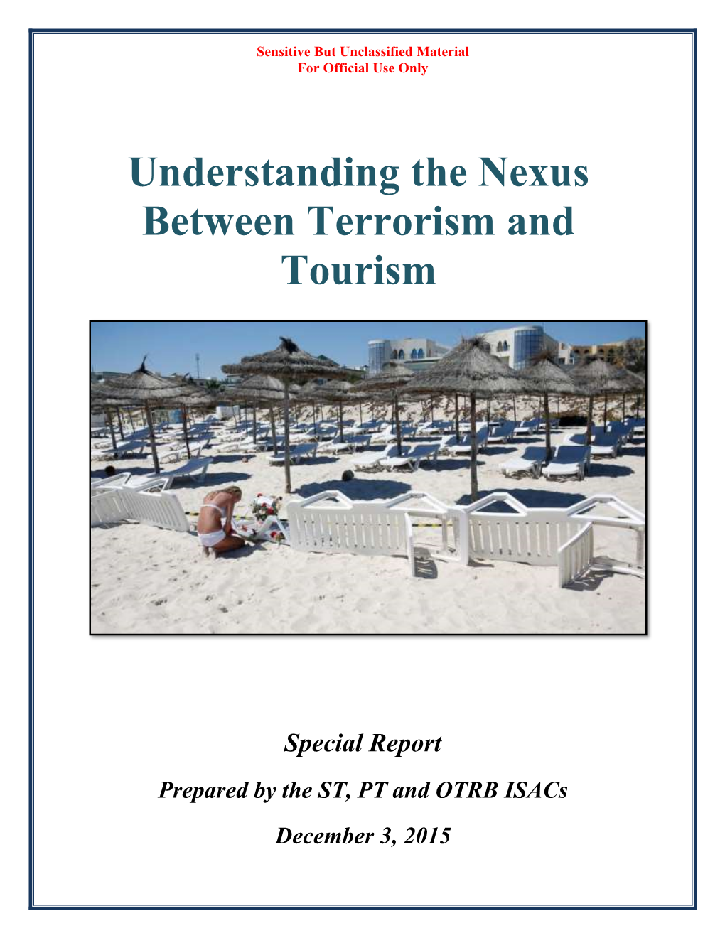 Understanding the Nexus Between Terrorism and Tourism