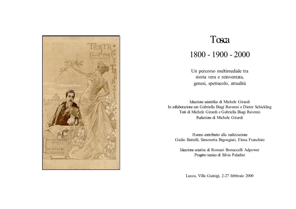 Tosca 1800 - 1900 - 2000