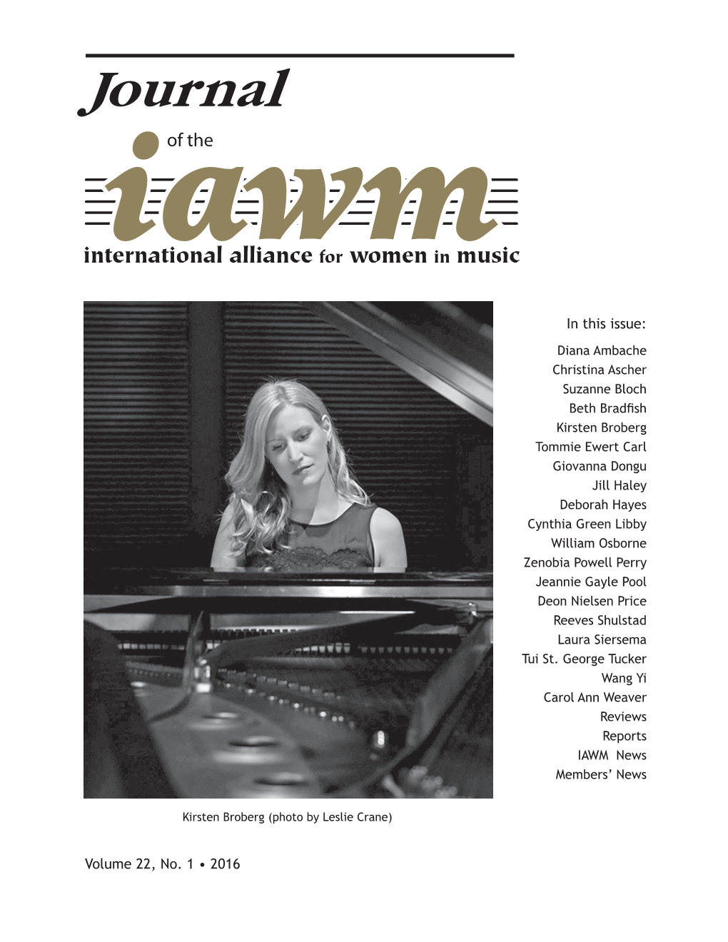 IAWM Journal Spring 2016 Final