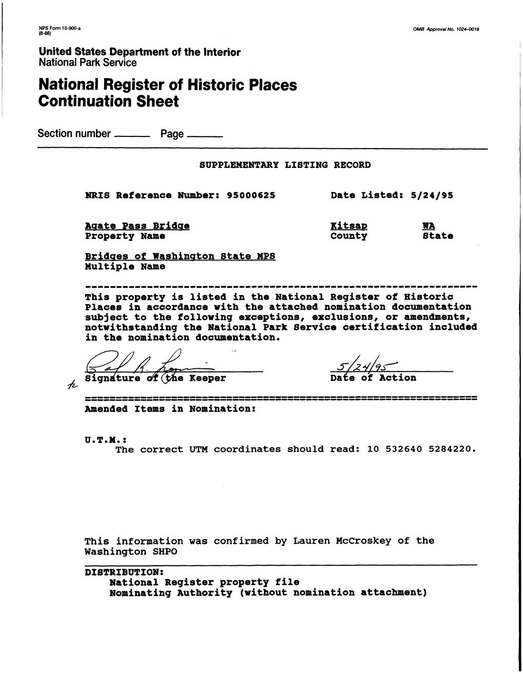 National Register of Historic Places Continuation Sheet