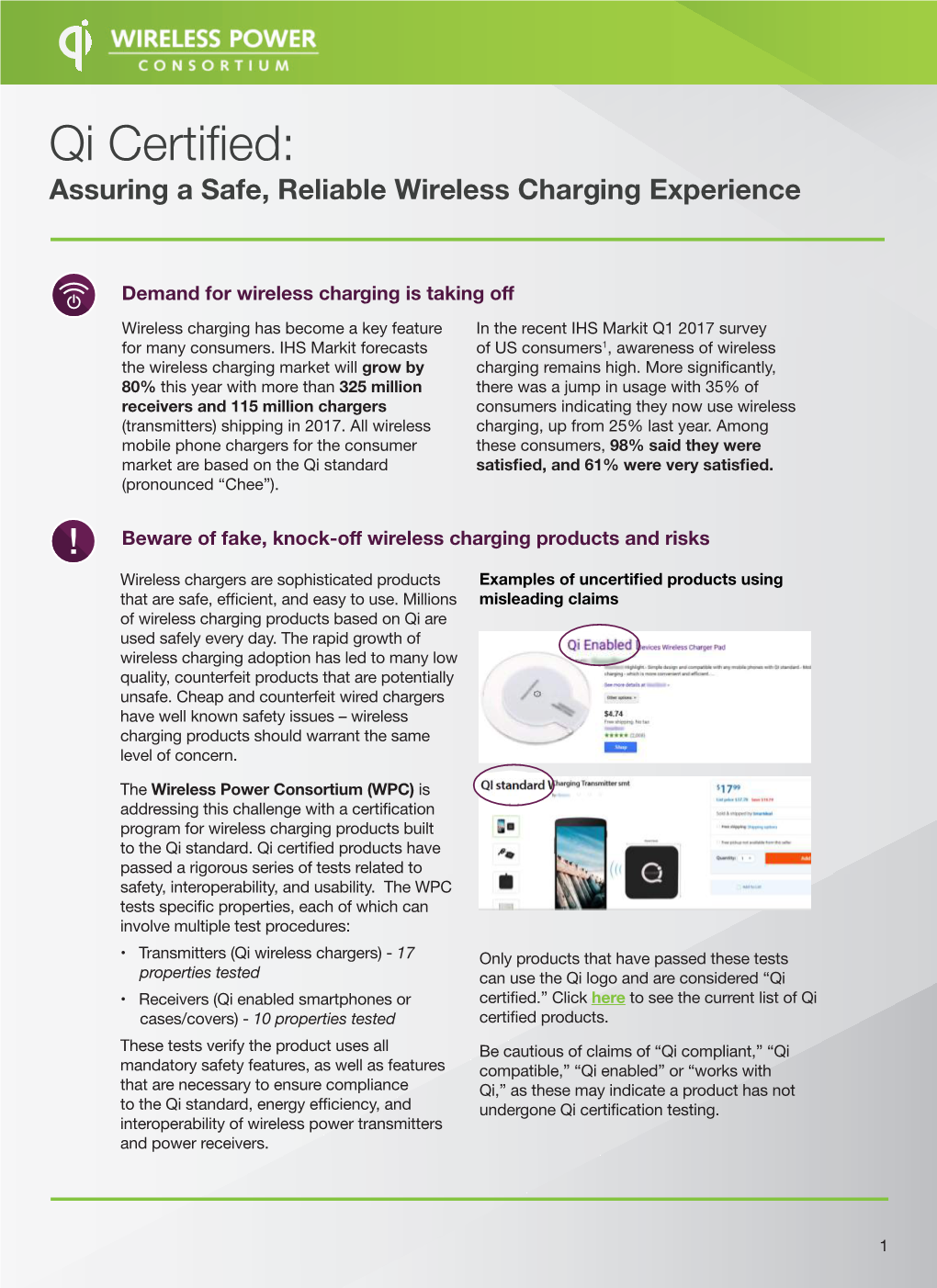 Qi Certified: Assuring a Safe, Reliable Wireless Charging Experience