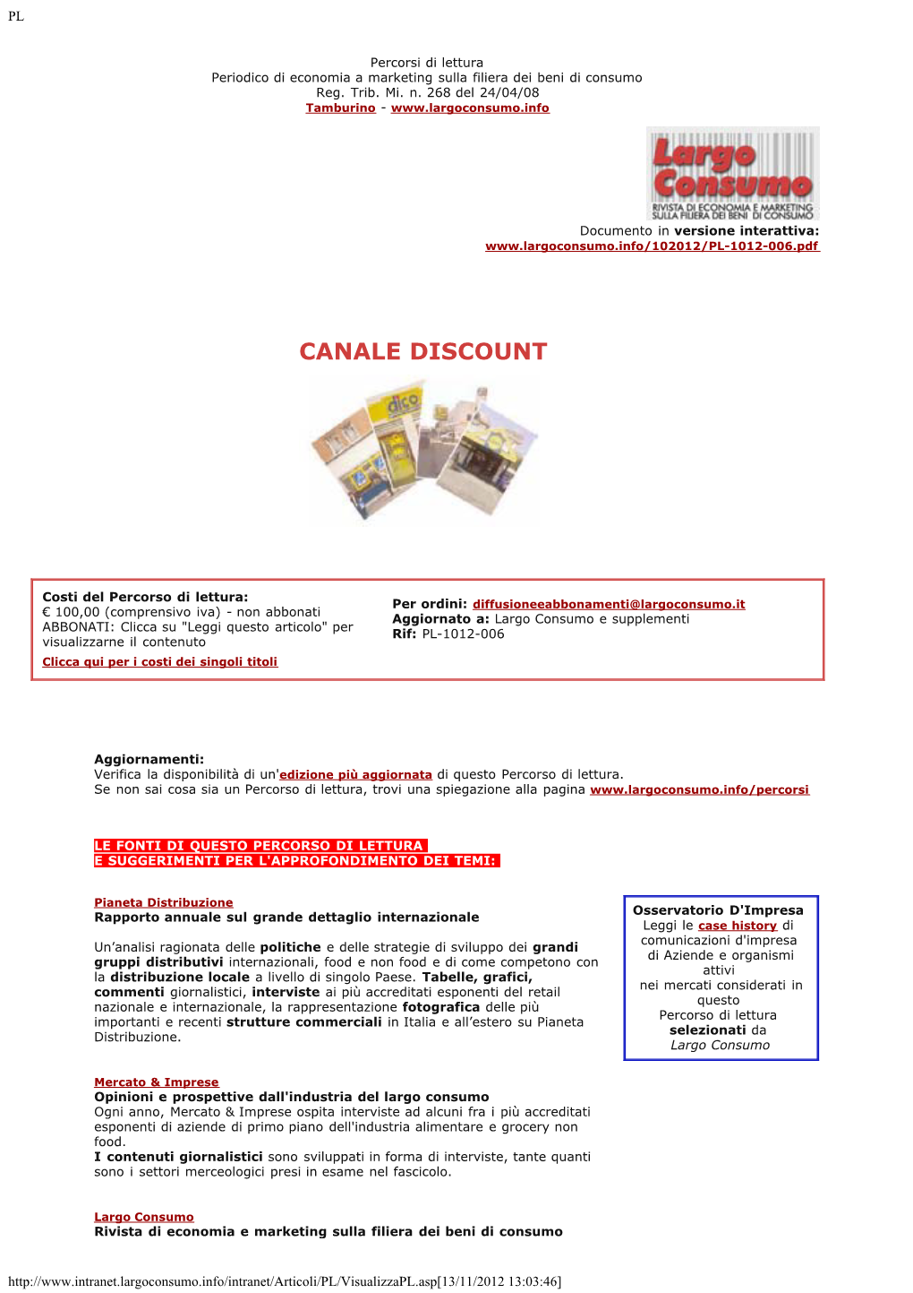 Canale Discount
