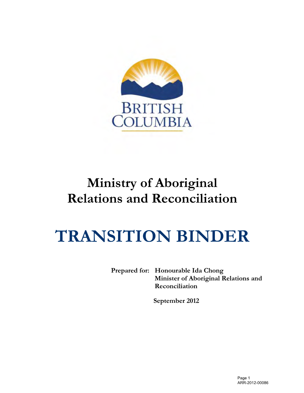 Transition Binder