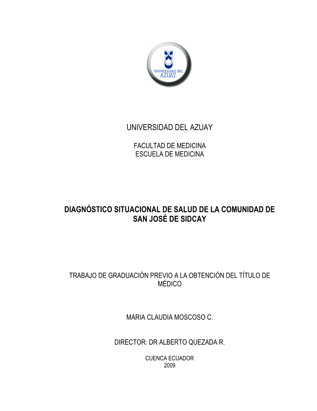 Universidad Del Azuay Diagnóstico Situacional De