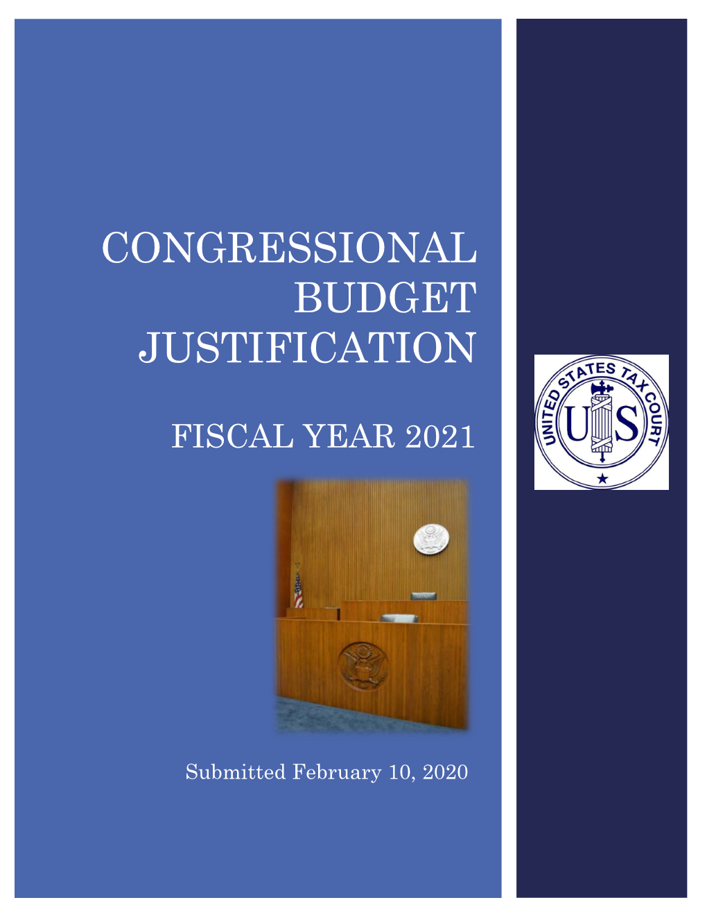 FY 2021 Congressional Budget Justification