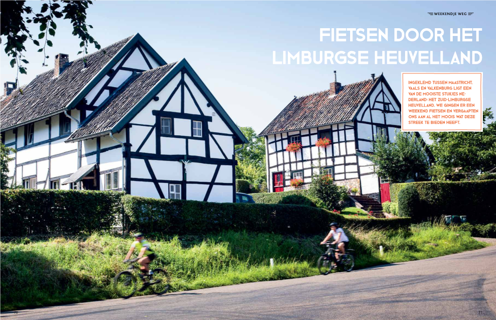 Fietsen Door Het Limburgse Heuvelland