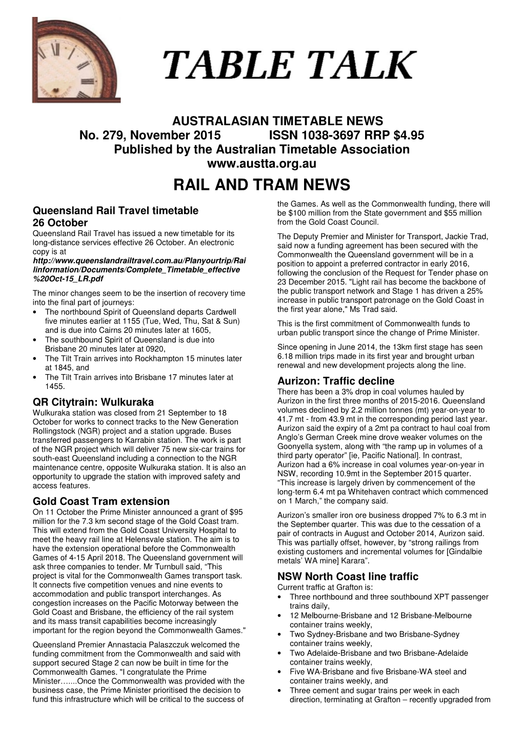 RAIL and TRAM NEWS the Games