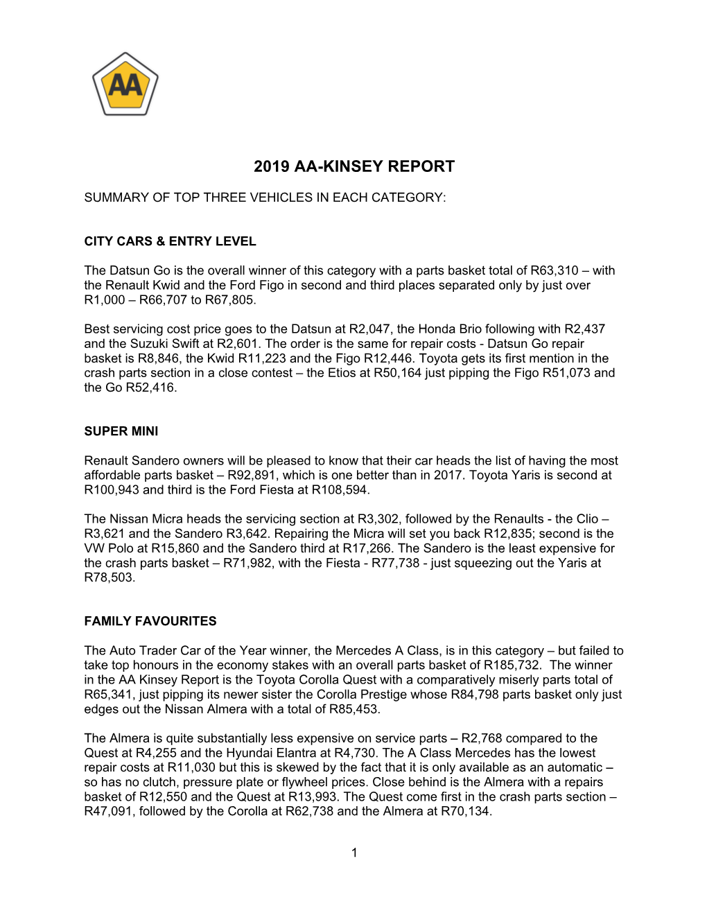 2019 Aa-Kinsey Report
