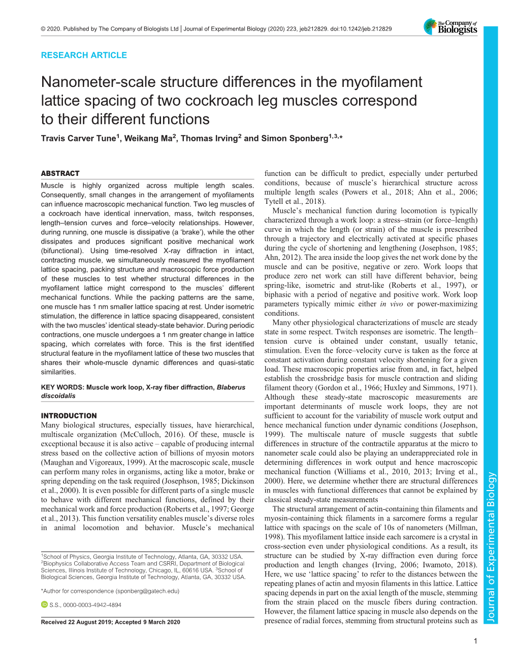 Nanometer-Scale Structure Differences in the Myofilament Lattice Spacing