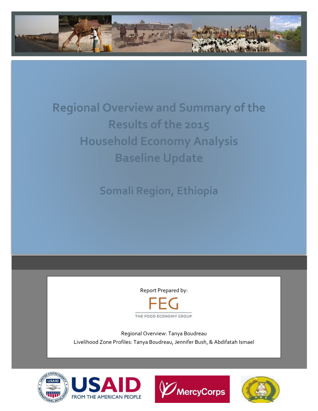 Regional Overview and Summary of the Results of the 2015 Household Economy Analysis Baseline Update