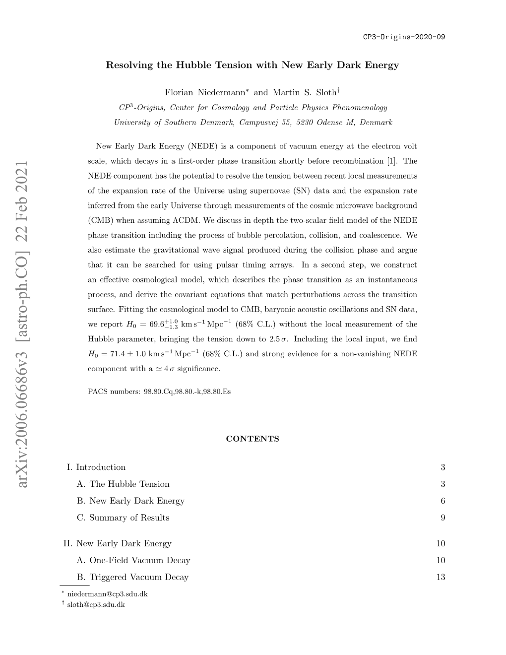 Arxiv:2006.06686V3 [Astro-Ph.CO] 22 Feb 2021 A