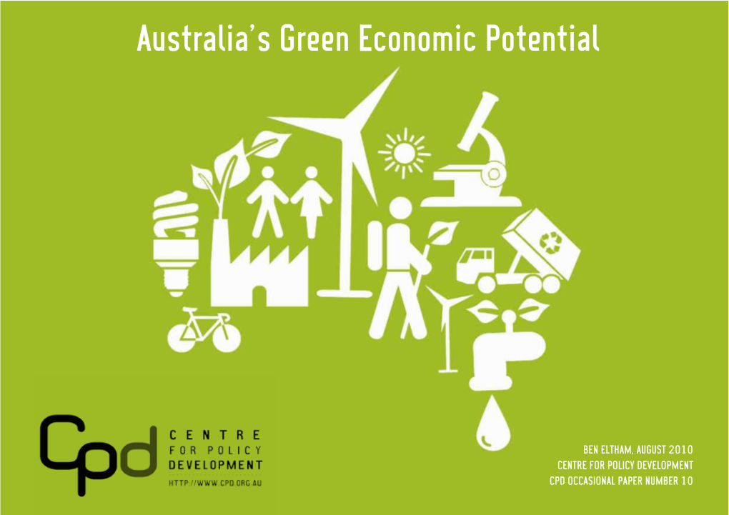 Australia's Green Economic Potential