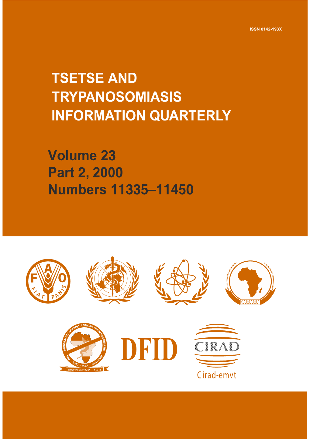 Tsetse and Trypanosomiasis Information Quarterly