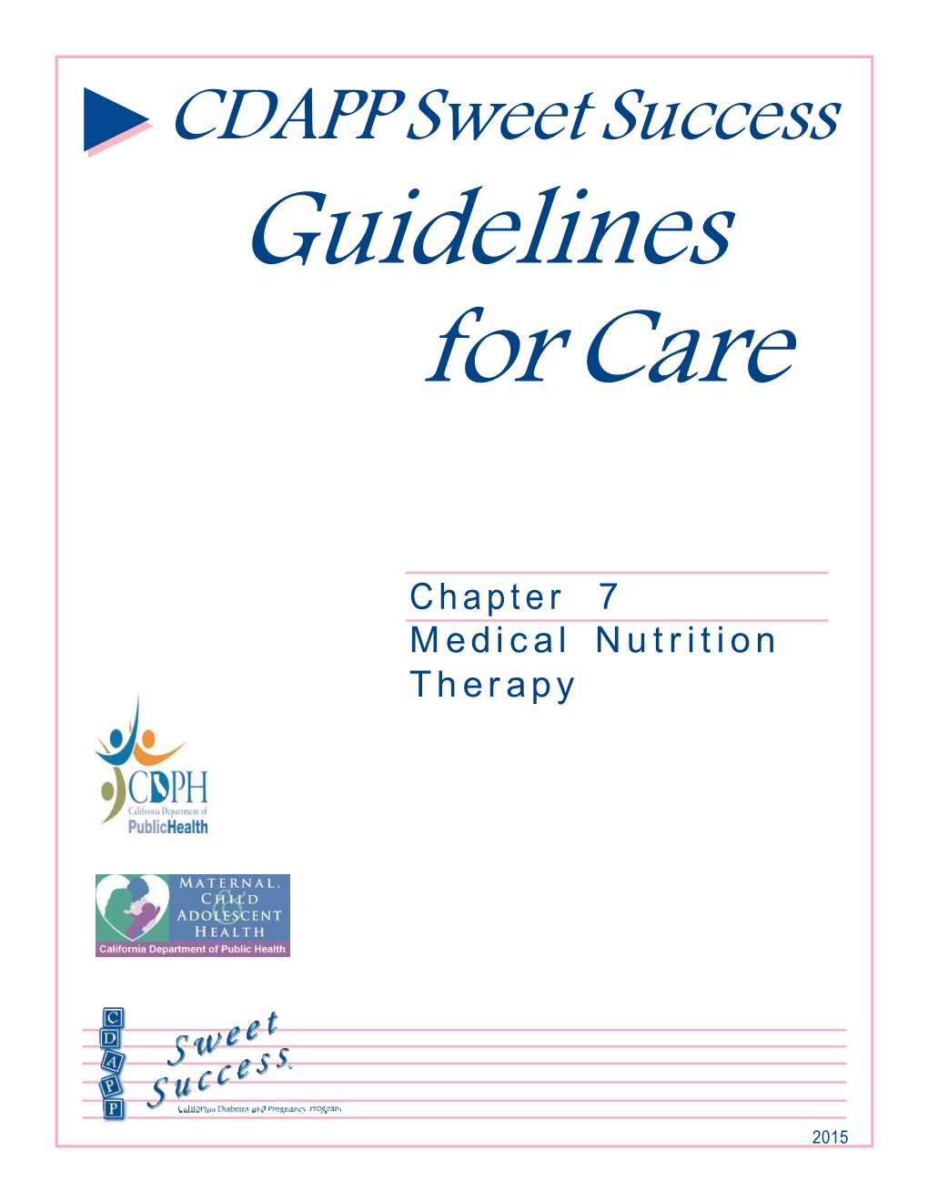 Chapter 7: Medical Nutrition Therapy