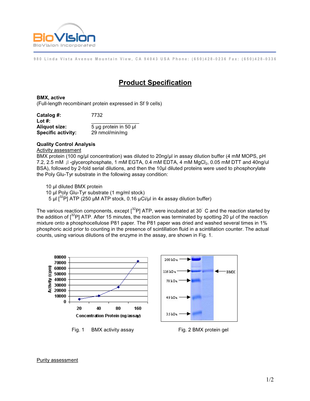 Product Specification