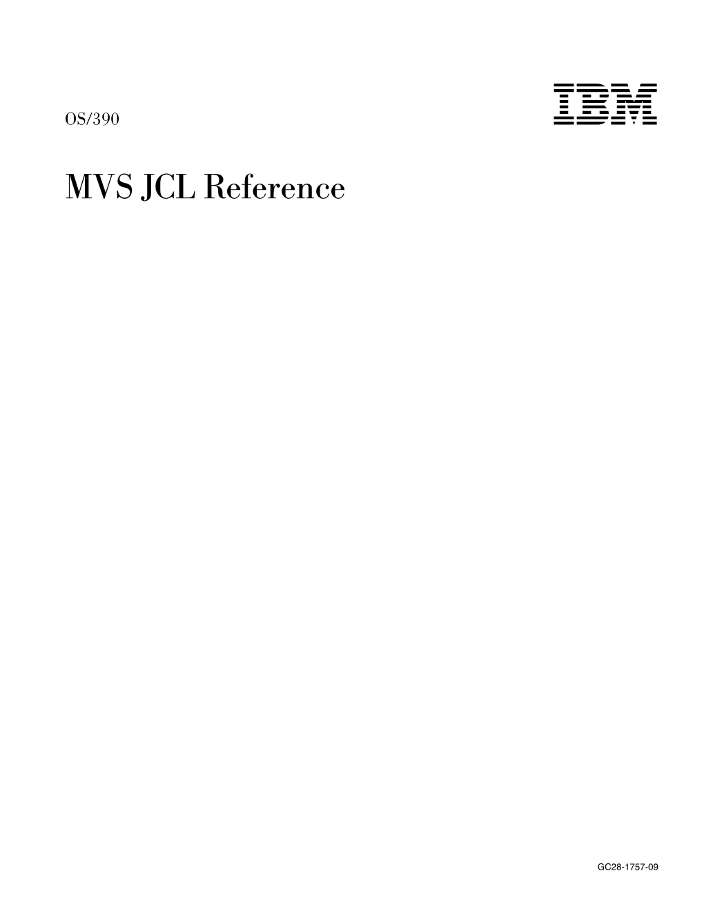 MVS JCL Reference