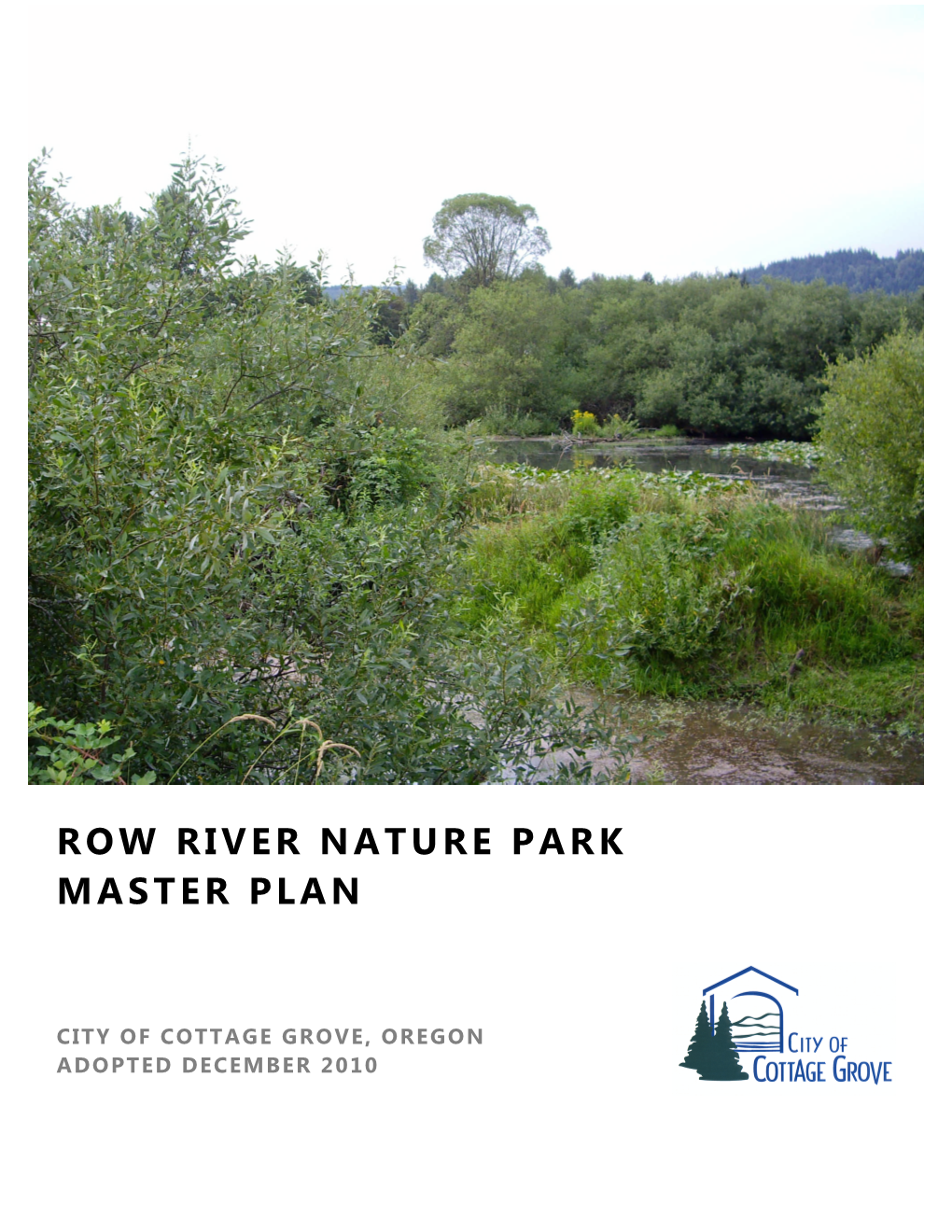 Row River Nature Park Master Plan (2010)