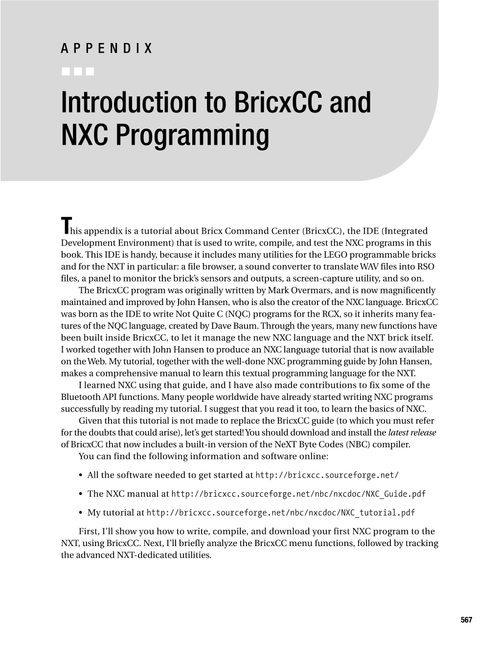 Introduction to Bricxcc and NXC Programming
