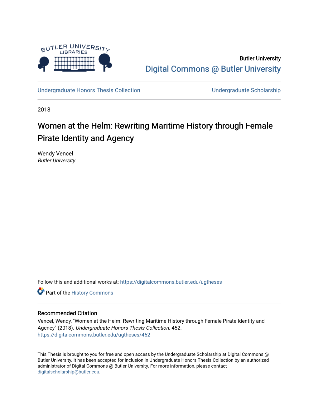 Women at the Helm: Rewriting Maritime History Through Female Pirate Identity and Agency