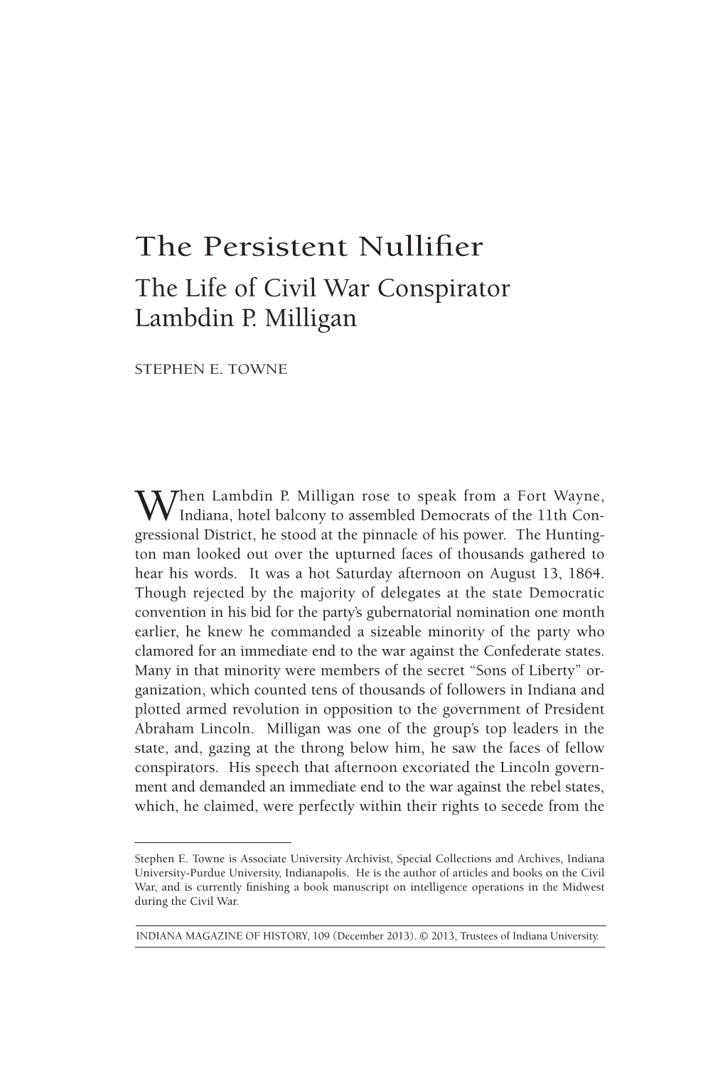 The Persistent Nullifier 305