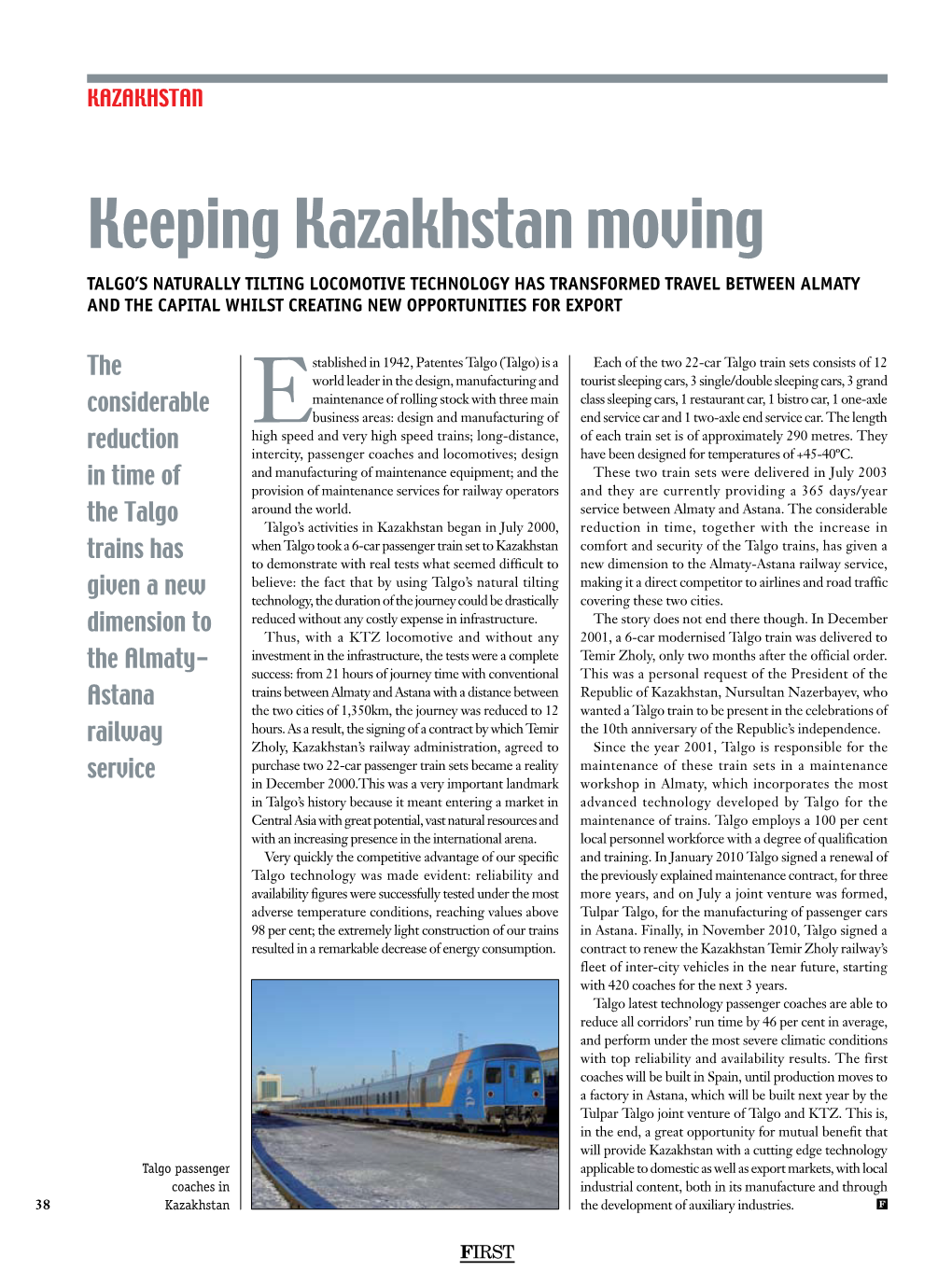 Keeping Kazakhstan Moving