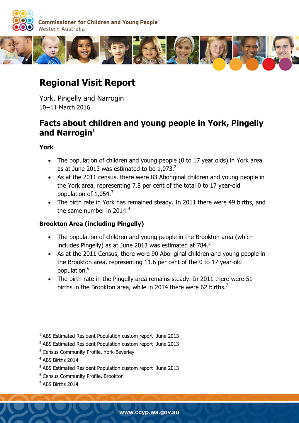 Regional Visit Report