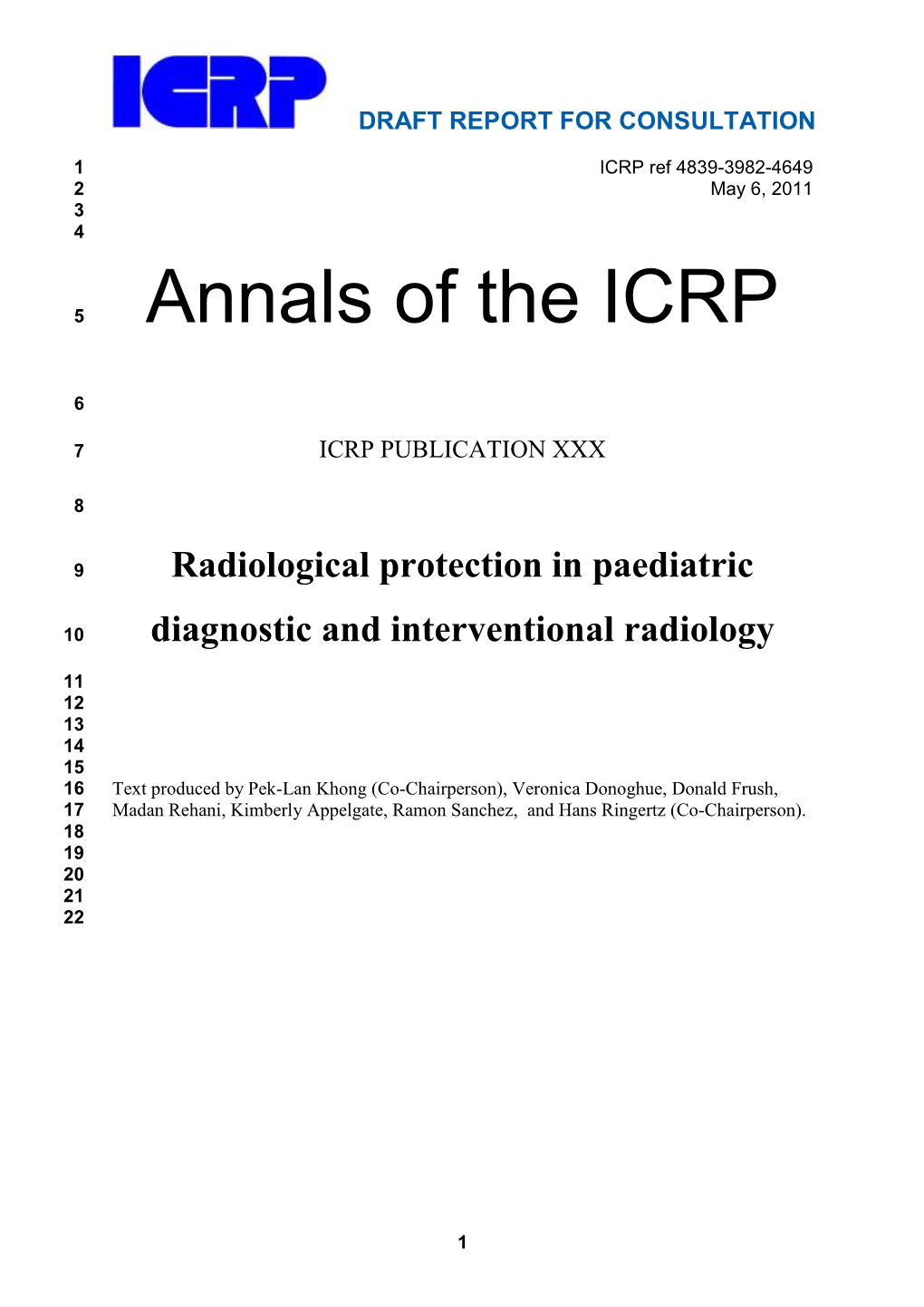 Annals of the ICRP