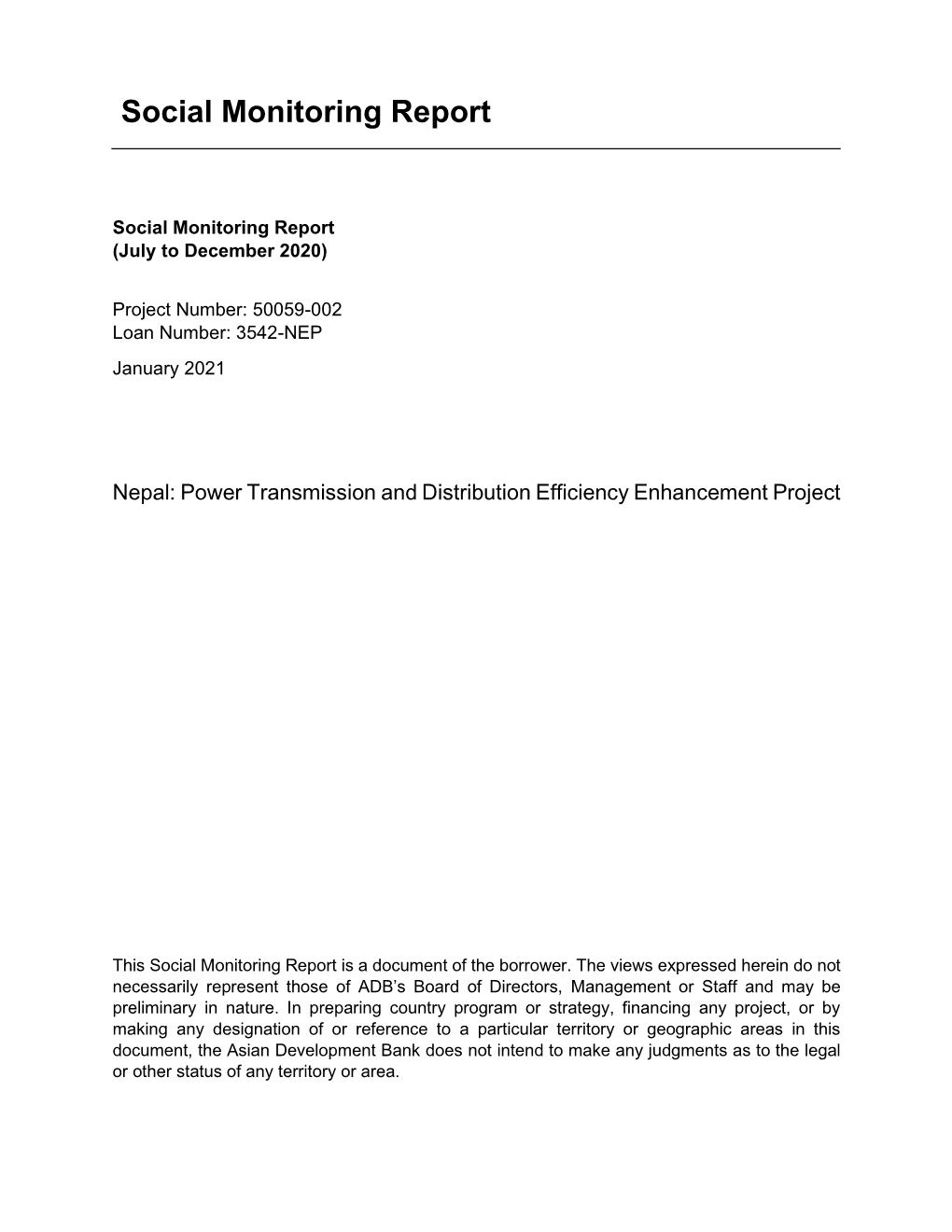 50059-002: Power Transmission and Distribution Efficiency Enhancement Project