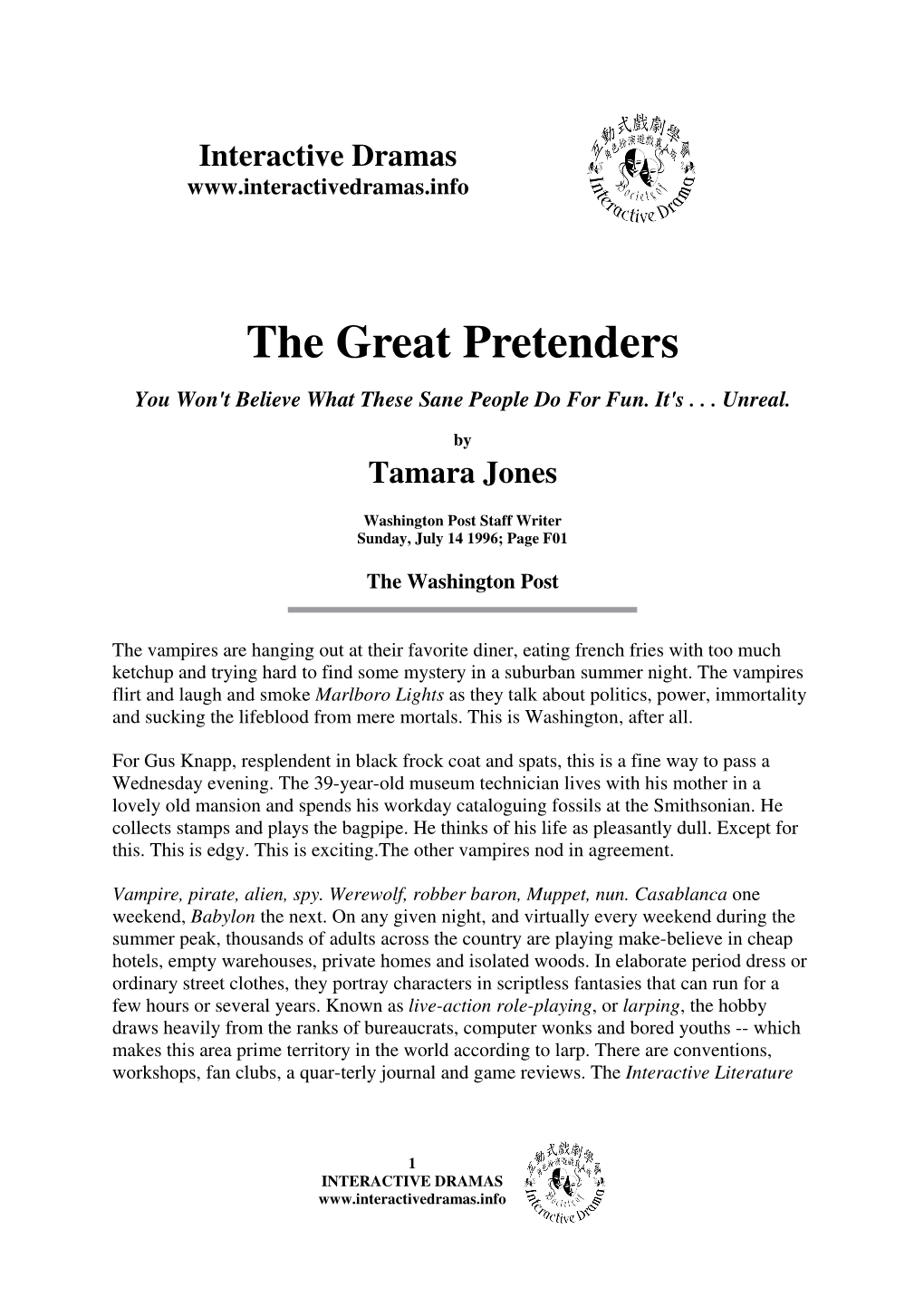 The Great Pretenders